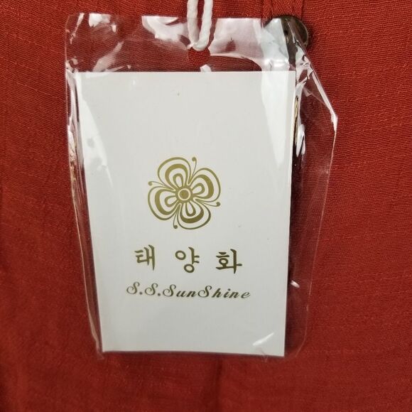 Rust Colored Double Layer Sheath Dress Size XL - Picture 10 of 11